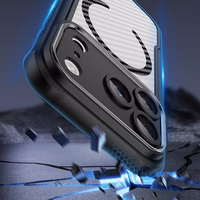 Defender Carbon Mag dėklas for iPhone 17 Pro Max 6,9" juodas