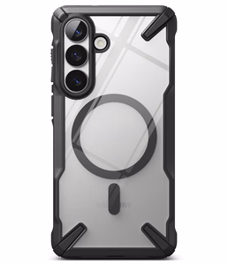 Ringke Fusion X Magnetic MagSafe Dėklas for Samsung Galaxy S26+ - Clear juodas