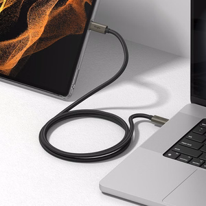 "Ringke" USB-C 3.2 Gen. PD240W kabelis 100 cm - juodas