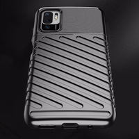 Thunder dėklas lankstus tvirtas apsauginis dangtelis TPU dėklas Xiaomi Redmi Note 10 5G / Poco M3 Pro juodas