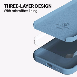 Crong Color Cover dėklas, skirtas iPhone 13 Pro Max, mėlynas