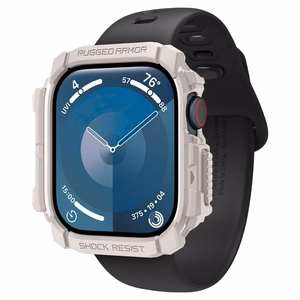 Dėklas SPIGEN RUGGED ARMOR APPLE WATCH 10 (46 MM) smėlio
