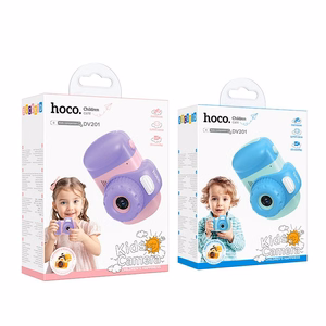 Skaitmeninė vaikiška kamera Hoco 2MP 2,4" Full HD DV201 rožinė