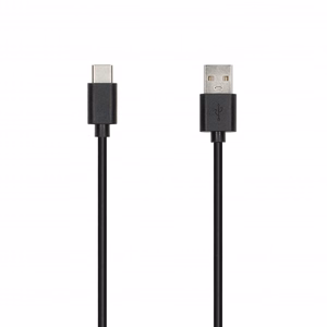 SEEK TOTI USB-A į Type-C, 1 m PVC duomenų laidas 3A, juodas