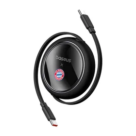 "Baseus" USB-C į USB-C 100 W įkrovimo kabelis (juodas) "Bayern Edition