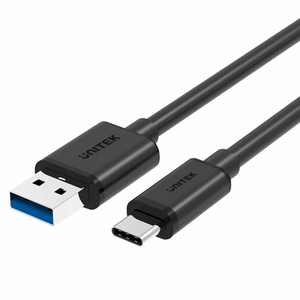 UNITEK Y-C474BK USB laidas USB 3.2 Gen 1 (3.1 Gen 1) 1 m USB A USB C Juodas