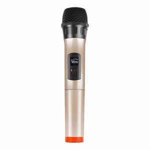 Belaidis dinaminis mikrofonas UHF PULUZ PU628J 3.5mm (auksinis)