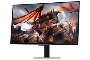 Samsung G80SD monitorius 81,3 cm (32") 3840 x 2160 pikselių 4K Ultra HD OLED sidabrinis