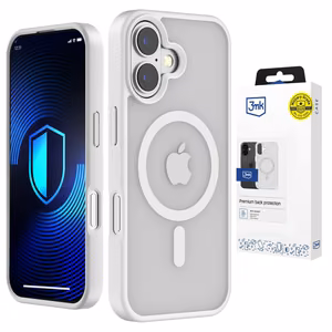 "3mk Smoke MagCase" dėklas "iPhone 17" - baltas permatomas