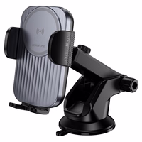 Borofone Automobilio laikiklis BH222 su indukcininiu įkrovimu priekinio stiklo juodas