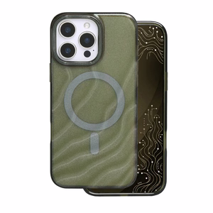 „Tecto Shield Desert Mag“ dėklas, skirtas iPhone 16 Pro Max 6,9", tamsiai alyvuogių spalvos