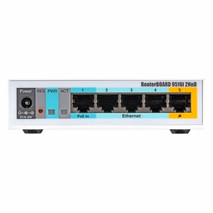 Prieigos taškas MIKROTIK RB951UI-2HND 5 prievadų