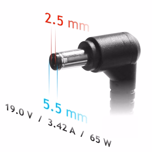 Įkroviklis nešiojamam kompiuteriui Akyga AK-ND-01 (19V / 3.42A 65W 5.5 x 2.5mm) ASUS / TOSHIBA / LENOVO 1.2m