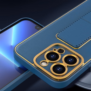 Naujas dėklas telefonui su stovu iPhone 13 Pro juodas