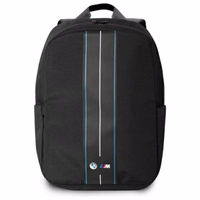 BMW Nylon mėlynas Stripe - Laptop Backpack 16" (juodas)