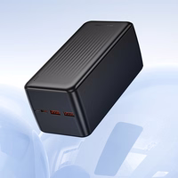 Borofone isorine baterija 50000mAh BJ80C Clever - 2xUSB + Type C - QC 3.0 22,5W PD 20W juoda (pazeista pakuote)