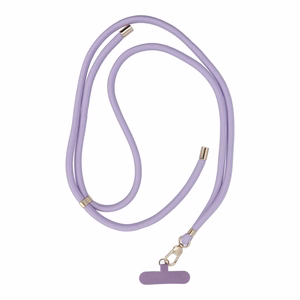 SWING (8mm) Telefono dirželis, Telefono pakabukas su reguliuojamu ilgiu / virvės ilgis 165cm (maks. 82.5cm kilpoje) / ant peties arba kaklo - violetinis