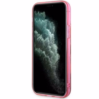 Karl Lagerfeld KLHCP12MLNCHCP iPhone 12/12 Pro 6.1" rožinis/rožinis kietas dėklas Blizgantis Choupette Galva