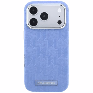 KARL LAGERFELD dėklas, skirtas IPHONE 18 Pro/17 Pro suderinamas su „MagSafe“ (Mono Resin Logo) (spalva: šviesiai mėlyna)