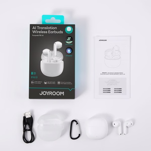 Joyroom JR-FB1 Funpods Bluetooth 6.0 In-Ear TWS Belaidės Ausinės su AI Funkcijomis - Baltos
