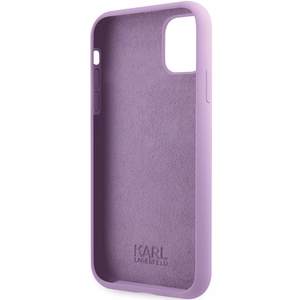 Karl Lagerfeld KLHCN61SKSVGU iPhone 11 / Xr 6.1" фиолетовый/фиолетовый хардкейс Silicone Signature