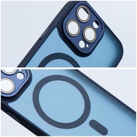 VARIETE MAG COVER Dėklas telefonui suderinamas su MagSafe IPHONE 13 PRO - tamsiai mėlynas (m)