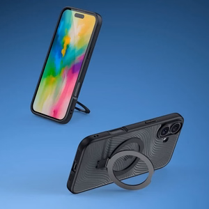 Dėklas Dux Ducis "Aimo Mag Stand" Apple iPhone 16 juodas