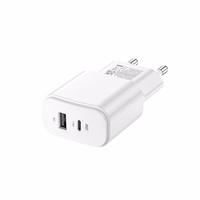 "Forever TC-01-20AC PD QC įkroviklis 1x USB-C 1x USB 20W baltas