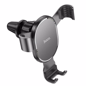 HOCO gravitacinis automobilinis laikiklis oro angai CA56 PLUS metalinis šarvas juodas