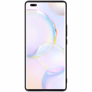 Nillkin Textured dėklas patvarus sustiprintas dėklas su gelio rėmu ir nailono nugarėle Honor 50 Pro juodas