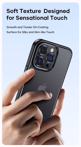 Rock Guard Touch Matte serijos dėklas Iphone 15 Plus baltas