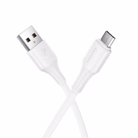 Kabelis USB A į Micro USB Hoco 2,4A 1 m X120 baltas