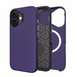 Dėklas Perfectionists Triangle Mag Case Apple iPhone 15 violetinis