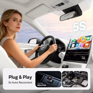 Belaidis CarPlay/Android Auto adapteris Ottocast Mini Cube juodas
