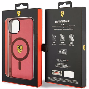 Ferrari FEHMP14SURKR iPhone 14 6.1" красный/красный hardcase Translucent Magsafe