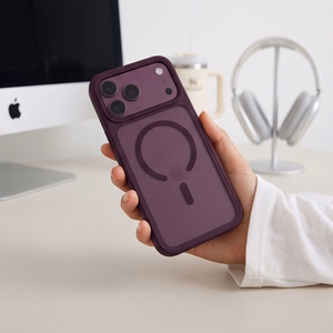 Tech-Protect Magmat MagSafe CC dėklas iPhone 18 Pro Max / 17 Pro Max, matinis bordo