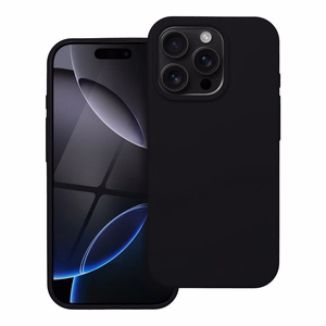 SILIKONINIS dėklas telefonui IPHONE 16 Pro juodas