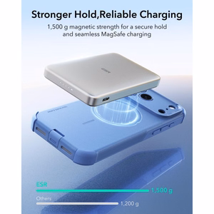ESR Cyber Tough MagSafe dėklas, skirtas iPhone 18 Pro Max / 17 Pro Max, šviesiai mėlynas