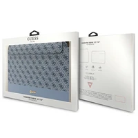 Guess 4G Stripe Metal Logo dėklas 14" nešiojamam kompiuteriui - mėlynas