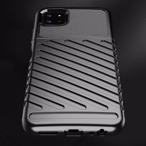 Thunder dėklas telefonui lankstus tvirtas atsparus TPU dėklas Samsung Galaxy A22 5G mėlynas