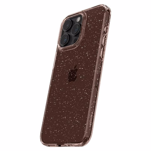 Spigen Liquid Crystal Glitter чехол для iPhone 15 Pro Max - розовый/прозрачный