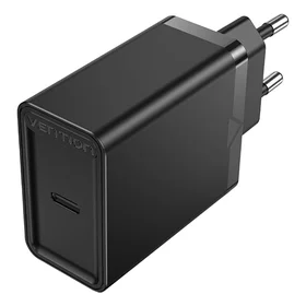 Vention FAIB0-EU USB-C 30W sieninis įkroviklis (juodas)
