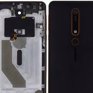 Galinis dangtelis Nokia 6.1 juodas/varis originalus (naudotas Grade B)