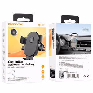 Automobilinis telefono laikiklis Borofone BH92 (air vent) juodas