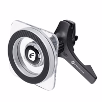 Automobilinis laikiklis Forcell F-GRIP (MagSafe) tvirtinamas ant ventiliacijos grotelių juodas