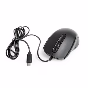Pelė Omega OM441BC optinė USB-C, juodas perlas