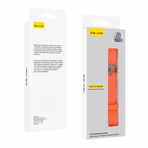 Blavec universali laikrodžio juosta SB-01 Active silikoninė oranžinė