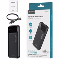Išorinė baterija Power Bank Choetech B728 22.5W 10000mAh juoda