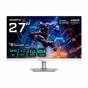 GIGABYTE M27Q2 QD ICE kompiuterio monitorius 68,6 cm (27") 2560 x 1440 pikseliai Quad HD LED Balta