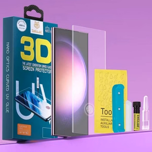 Apsauginis stiklas "3D Design UV Glue" Samsung N975 Note 10 Plus (Blister)